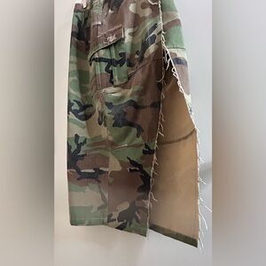 Large Camouflage Side Split Skirt never worn